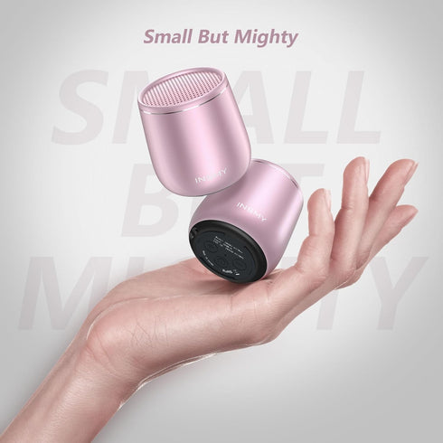INSMY Small Bluetooth Speaker, Waterproof Mini Portable Wireless Speaker, Punchy Bass Rich Audio Stereo Pairing,Handheld Pocket Size for Hiking Bi...