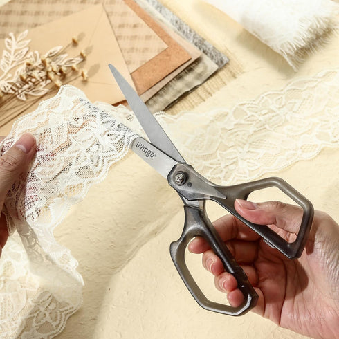 LIVINGO Scissors All Purpose for Office - 3 Pack 8 Inch Sharp Stainless Steel Heavy Duty Fabric Paper Cutting Shears for Crafts, Sewing School Hom...
