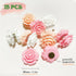 15 pcs - Cute Flower Fridge Magnets, Pink Rose Fridge Magnets, Beautiful Magnets, Cute Whiteboard Magnets for Adults, Girls Locker Magnets for Kit...