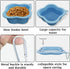 Dog Bowls Pet Collapsible Bowl Slow Feeder Outdoor, Dog Travel Bowls Portable Foldable Cat Water Dish Bowl for Pets Walking Parking Camping (Purpl...