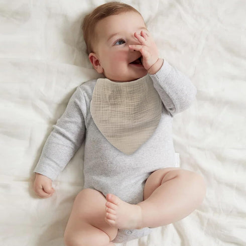 Cherub Muslin Bibs for Boys 8 Pack, 100% Cotton Baby Bibs for Drooling and Teething, Absorbent Baby Boy Bibs, Soft Muslin Bandana Drool Bibs for B...