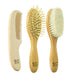 Baby Hair Brush and Baby Comb Set for Newborn, Boy and Girl - Wooden Baby Brush w/Soft Goat Bristles for Cradle Cap - Infant, Toddler Hair Brush, ...