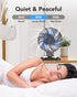 USB Desktop Small Fan, Stepless Speed Adjustment with Multiple Speed Levels, Portable Plug-in Personal Mini Fan,Quiet Powerful Airflow,Suitable fo...