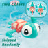 Pull-string Swimming Sea Friends Bath Toy for Kids (Turtle with Swim Ring)...