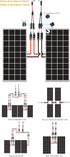 PowMr 2 Pairs/4PCS Y Branch Connectors - Y Connectors, in Pair MMF+FFM for Parallel Connection...