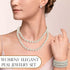 EIELO 16 Pcs Pearl Necklace Earrings Set for Women Simulated Pearl Bracelet Faux Pearl Necklace Dangle Earrings Jewelry Set...