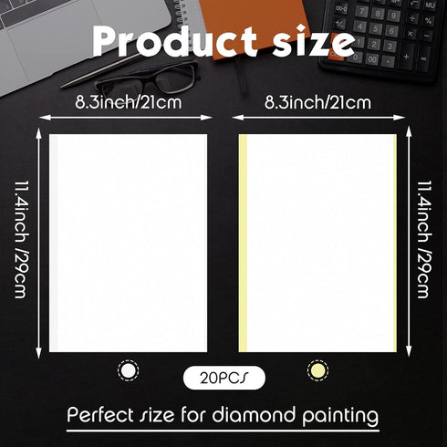 20 Pcs Double Sided Adhesive Sheets Double Sided Tape Sheets Clear Strong Sticky Tape Decorative Craft Tape Adhesive Paper Sheets for DIY Art Craf...