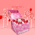 Lollipops Red Heart Shaped Strawberry N' Cream Flavored, 12 Lollipops, Individually Wrapped...