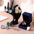 10 Pcs Finger Watches Set Adjustable Ring Watch for Women and Men Creative Elastic Round Quartz Finger Ring Watches...