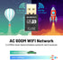 WiFi Adapter for Desktop PC,USB WiFi Adapter,Bluetooth WiFi 2-in-1,600Mbps 2.4/5.8Ghz Dual Band Wireless Network,Plug and Play, for PC/Laptop/Desk...