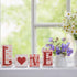 Jetec Valentine's Day Love Wooden Block Signs Freestanding Love Tabletop Decorations Wood Heart Table Decor for Valentines Wedding Home Party Shel...