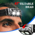 1000 Lumen Headlamp Rechargeable IPX4 Waterproof Hard Hat Headlight Forehead Flashlight for Adults Kids, Waterproof Headlight Camping Gear for Fis...