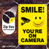 iSYFIX Smile You're on Camera Signs for Business – 1 Pack 7x10 Inch – 100% Rust Free .040 Aluminum Sign, Laminated for UV, Weather, Fade Resistanc...