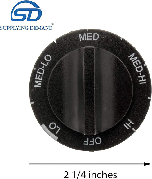 Supplying Demand 814362 330169 Electric Range Control Knob 9 Piece Replacement Set Model Specific Not Universal