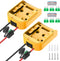 2 Pack Power Wheels Adapter for Dewalt 20V Battery Adapter with Switch, Fuse & Wire Terminals, 12AWG Wire, Power Wheels Battery Converter Adapter ...