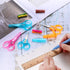 Detail Craft Scissors Set Stainless Steel Scissors Straight Tip Scissors Curved Tip Scissors with Protective Cover for Facial Hair Trimming, Sewin...
