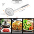 Best Utensils Asian Kitchen Stainless Steel Spider Strainer Professional Wire Skimmer with Spiral Mesh (5-Inch Strainer Basket)…...
