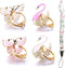4 Pack Phone Ring Stand, Diamond Bling Butterfly Cell Phone Kickstand Grip, 360 Rotation Universal Multi Angle Metal Phone Ring Holder (2 Butterfl...
