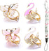 4 Pack Phone Ring Stand, Diamond Bling Butterfly Cell Phone Kickstand Grip, 360 Rotation Universal Multi Angle Metal Phone Ring Holder (2 Butterfl...