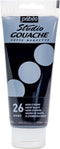 PEBEO Studio Gouache Fluid Paint - 100 ml, Ivory Black, Velvet Matte Formula, for Acrylic Painting and Illustration, Arts and Crafts Supplies (290...