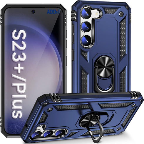ADDIT Phone Case for S23 Plus Case Samsung Galaxy S23 Plus Phone Case, Military Grade, Heavy Duty, with Kickstand Ring, Support Magnet Car Mount f...