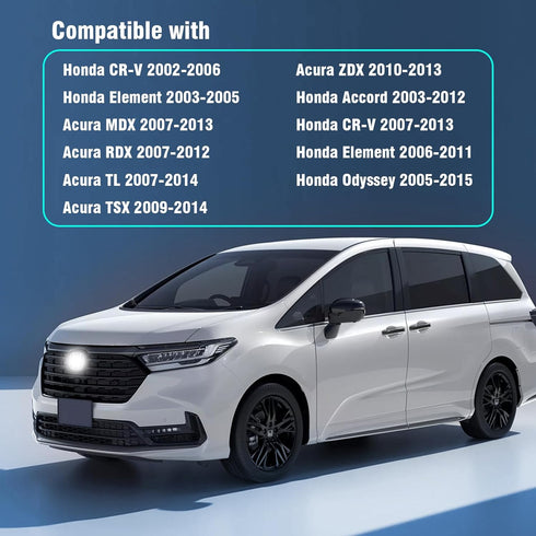 Ignition Switch Lock Cylinder w/ 2 Keys Compatible with Honda Accord Civic Crosstour CR-V CR-Z Element Fit Insight Odyssey S2000 Acura MDX RDX TL ...