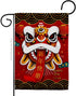 Chinese New Year Decorations Happy Lion Dance Garden Flag Home Decor Banner Wall Art Patio Lawn Front Porch Room Small Outdoor Tapestry Yard Sign ...