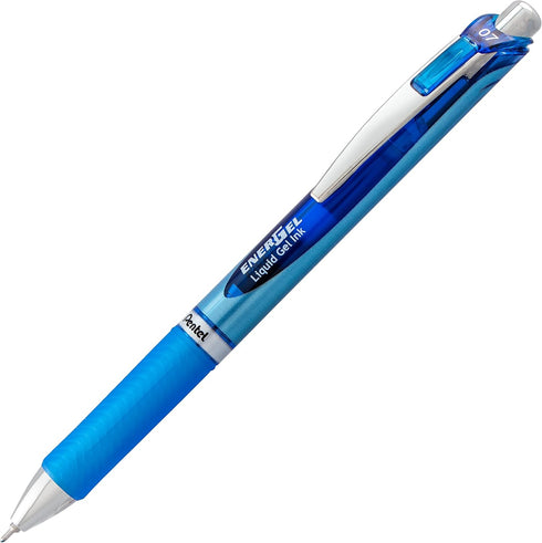 Pentel EnerGel RTX Retractable Premium Liquid Gel Pen, (0.7mm) Needle Tip, Ultra Smooth, Medium Line, Blue Ink 10 Pack, BLN77BP10C...