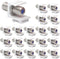VCE Coax Keystone Jack Insert 20-Pack, 3GHz Coaxial Cable Connector, F-Type RG6 Cable Extender Female to Female for Wall Plate and Patch Panel, Ni...