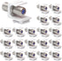 VCE Coax Keystone Jack Insert 20-Pack, 3GHz Coaxial Cable Connector, F-Type RG6 Cable Extender Female to Female for Wall Plate and Patch Panel, Ni...