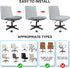 Armless Criss Cross Office Desk Chair Cover Slipcover,Accent Mid Back Wide Swivel Task Vanity Slipper Chair Protector Stretch Removable without Ar...