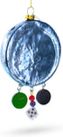 Roulette and Casino Poker Chip Glass Christmas Ornament...