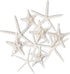 Nautical Crush Trading Starfish & Knobby Starfish Decor - (5) White Starfish 4-6" and (5) Knobby Starfish 2-3.5" - Beach Wedding Decor - Coastal P...