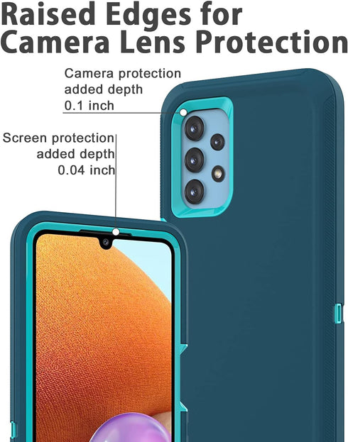 for Samsung Galaxy A32 5G Case,Shockproof Dustproof Case for Samsung Galaxy A32 5G (Blue)...