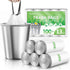 1.3 Gallon 100 Counts (fit 1.3-1.5 Gal) Mini Drawstring Trash Bags Garbage Bags by RayPard, 4-5L Small Plastic Trash Can Liner fit 1,1.2-1.5 Gal W...