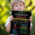 First and Last Day of School Board Double Sided Back to School Sign First Day of School Chalkboard for Kids Boys Girls 1st Day of Preschool Pre-K ...