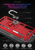 Military Grade Drop Impact for Samsung Galaxy A50 Case 360 Metal Rotating Ring Kickstand Holder Magnetic Car Mount Armor Heavy Duty Shockproof Cas...