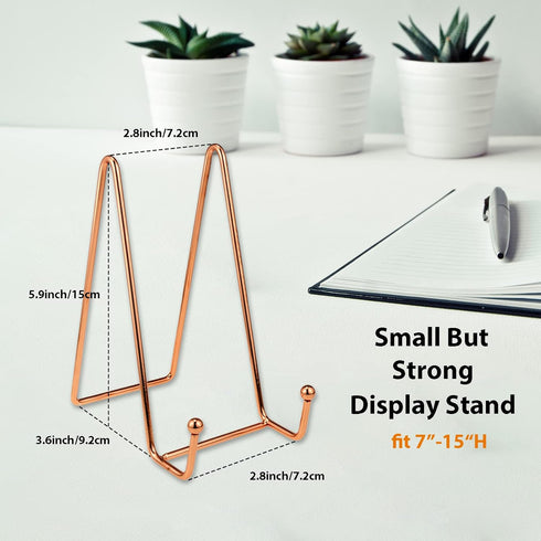 3 Pack Plate Stands for Display, Iron Cookbook Stand Plate Holder Display Stand Picture Frame Stand for Display Pictures | Photo Frames | Book | D...