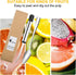 Grapefruit Spoons and Grapefruit Knife, 4pcs Stainless Steel Grapefruit Spoon and 1pcs Curved Knife with Serrated Edge,Grapefruit Utensils Set for...