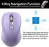 L570 Wireless Bluetooth Mouse, Portable Rechargeable Mouse with Charging Cable, USB Receiver and Two Bluetooth, 4-Way Scrollig for MacBook Air/Pro...