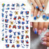 6 Sheets Cute Nail Art Stickers Decals 3D Self Adhesive Kawaii Designer Nail Stickers for Nail Art Supplies Cartoon Nail Stickers Women Girls DIY ...