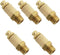 E-outstanding 5Pcs Solenoid valve copper muffler Pneumatic Muffler Silencer Adjustable 1/4 inch Threaded Air Filter Flow Speed Controller Muffler ...
