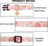 ADOGGYGO Pink Floral Dog Collar with Bow, Adjustable Pink Plaid Dog Collars with Removable Bowtie Pet Pink Flower Collars for Small Medium Large G...