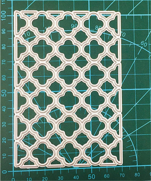 Cutting Dies Christmas Tag Set Metal Stencils Scrapbooking Tool DIY Carbon Steel Embossing Template for Paper Card Making (Hollow grid frame-10x6....
