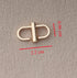 4 Pcs Adjustable Metal Buckles Strap Shorten Clasps Chain Replacement Buckle for Bag...