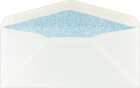 LUXPaper #10 Business Double Window Envelopes | Security Tint | 4 1/8" x 9 1/2" | White | 24lb. Text | 50 Qty...