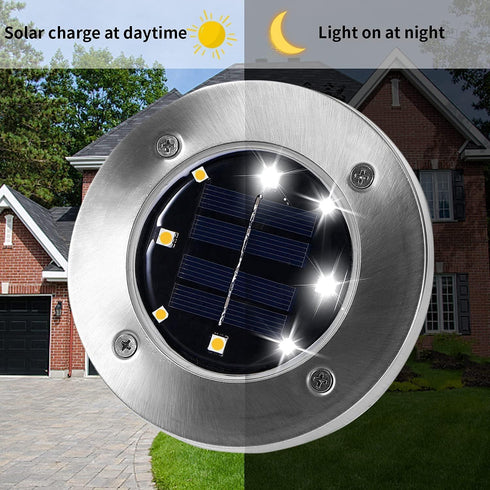 INCX Solar Lights for Outside,4 Pack Solar Lights Outdoor Waterproof, Solar Garden Lights Landscape Lighting for Patio Pathway Lawn Driveway Walkw...