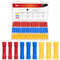 Nilight 200PCS Electrical Butt Connectors AWG 22-10 Insulated Electrical Wire Crimp Connectors Butt Splice Crimp Connectors Blue Red Yellow for Au...