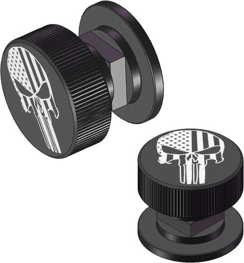 Welding Hood Helmet Pipeliner Fasteners -1Pair USA Flag Black Pattern Aluminum Helmet Pipeliner Headgear Replacement Parts Accessories Screws Flip...