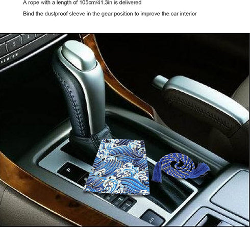 Shift Knob Dust Cover Ancient Antiquity Element Manual Gear Shift Knob Boot Dust Cover with Rope for Car Truck Shift(B)...